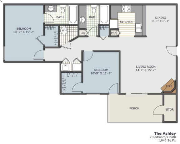 The Ashley Floor Plan | Saddleworth Green
