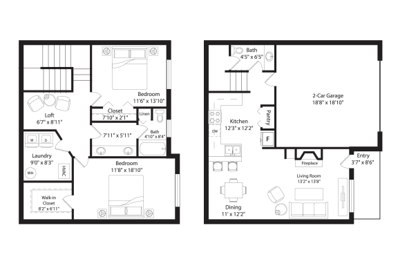 Floor Plan  B6 Townhome