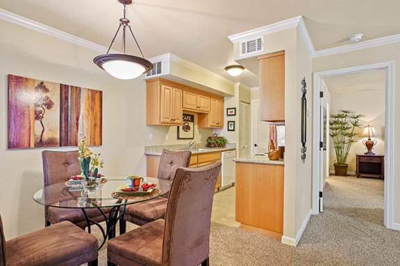 Well Equipped Kitchen And Dining Well Equipped Kitchen And Dining at Clayton Creek Apartments, Concord, CA