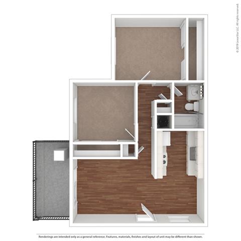 Floor Layout Floor Layout at Clayton Creek Apartments, California