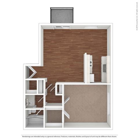 1 bedroom layout 1 bedroom layout at Fairmont Apartments, California
