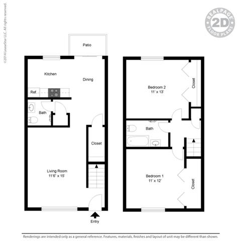 Floor Plan  2d layouts at Fairmont Apartments, Pacifica, CA, 94044
