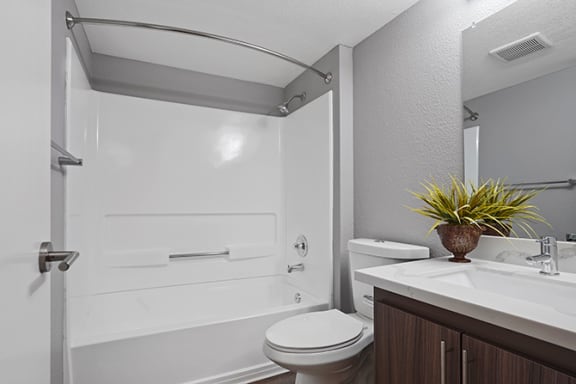 Bathroom With Bathtub at Clayton Creek Apartments, California