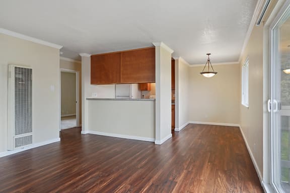 Wood Floor Dining Room at Fairmont Apartments, California