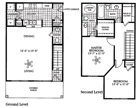 Floor Plan  B8CG -  Attached Garage Verde  (Townhome)