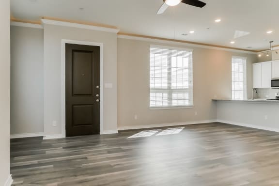 Wood Floor Living Room at The Residences at Rayzor Ranch, Denton, TX, 76207
