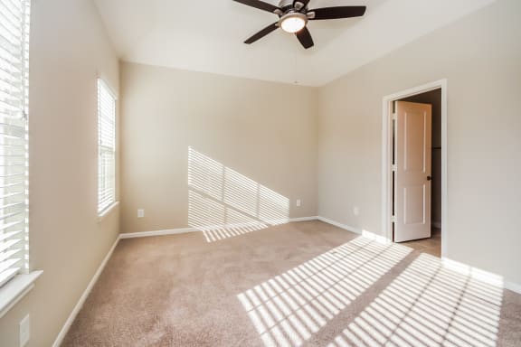 Ceiling Fans In All Bedrooms To Keep You Cool And Energy Efficient at Clearwater at Balmoral, Texas