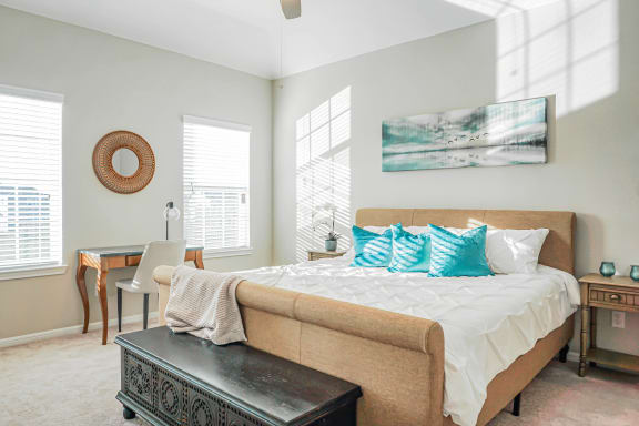 Spacious Bedrooms That Will Fit A King-Sized Bed. at Lakeside Conroe, Montgomery, TX