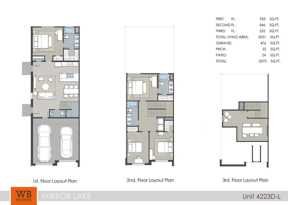 4223 Floor Plan 4223 Floor Plan at Mirror Lake Pearland, Texas, 77584
