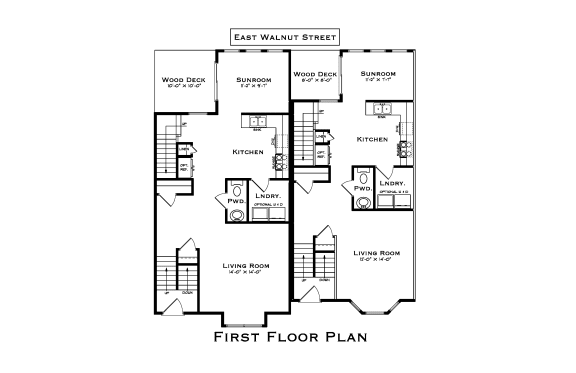 Floor Plan  east walnut street foundation floor plan