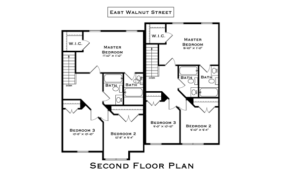east walnut third floor plan