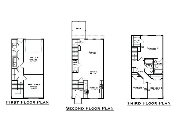 Floor Plan  townhome floor plan
