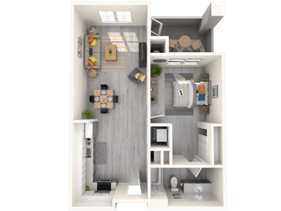 Zone Westgate Apartments A1 Floor Plan