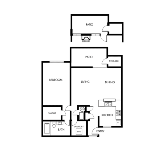 Elme Cumberland 1 Bed 1 Bath A1A Available Units