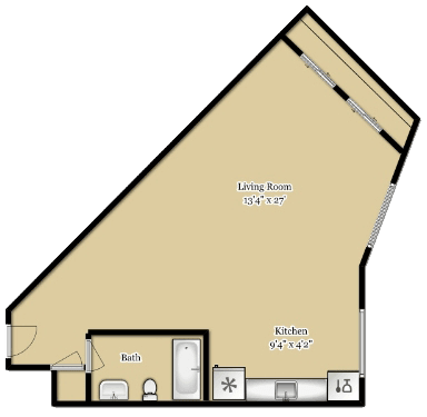 Floor Plan  Casa Serena Studio
