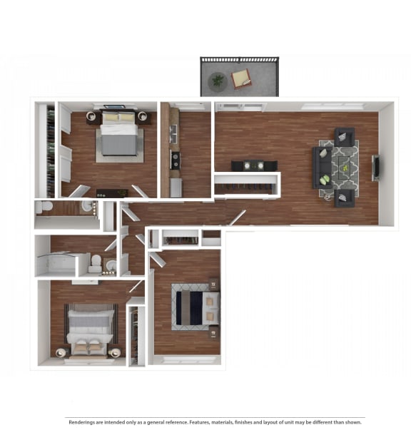 Floor Plans of Beverly Grove Apartments in Portland, OR