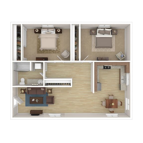 Floor Plans of Monroe Manor Apartments in Oregon City, OR