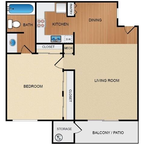 Floor Plans of The Landing at Long Beach in Long Beach, CA