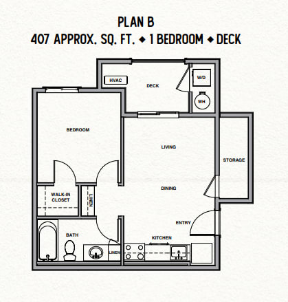 Plan B studio floorplan.