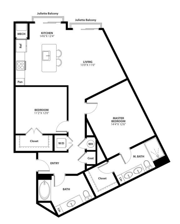 Studio, 1, 2 & 3 Bedroom Apartments in Warrenville The Westlyn