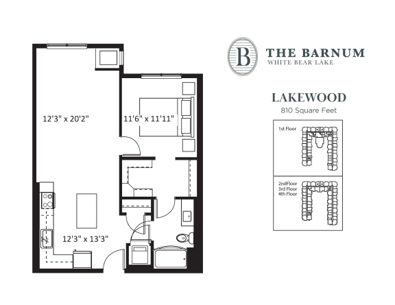 Floor Plan  Lakewood Floor Plan at The Barnum, White Bear Lake
