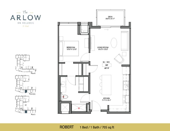 Floor Plan  at The Arlow on Kellogg, St Paul, MN, 55102