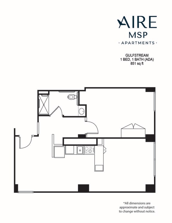 AireMSP_Gulfstream_1br-ADA-851sf floor plan at Aire MSP Apartments, Bloomington
