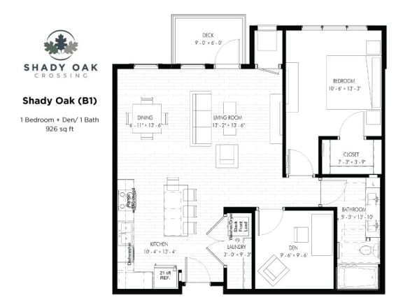 Shady Oak - B1 Floor Plan at Shady Oak Crossing, Minnesota, 55343