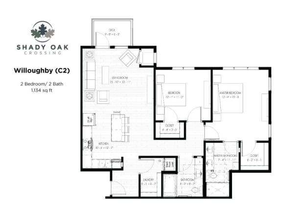 Floor Plan  Willoughby - C2 Floor Plan at Shady Oak Crossing, Minnetonka, Minnesota