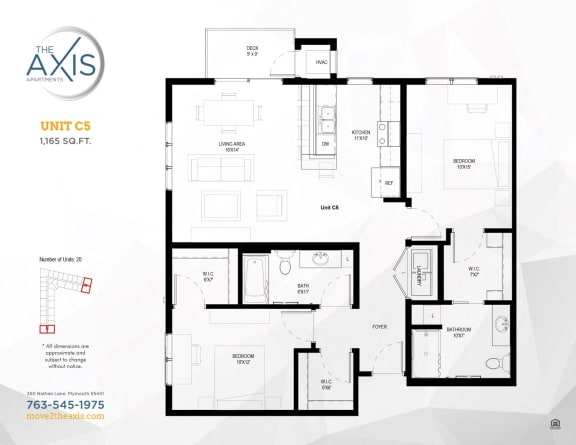 Unit C5 Floorplan Unit C5 Floorplan at The Axis