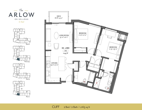 Cliff Floor Plan at The Arlow on Kellogg, St Paul