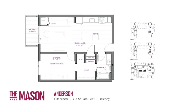 Anderson Floor Plan at The Mason, St. Paul, 55114
