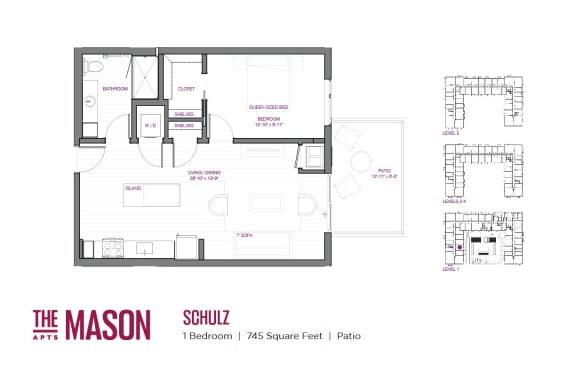 Schulz Floor Plan at The Mason, St. Paul
