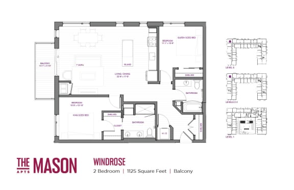 Windrose Floor Plan at The Mason, St. Paul, MN
