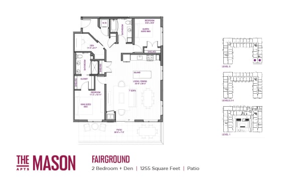 Floor Plan  Fairground Floor Plan at The Mason, St. Paul