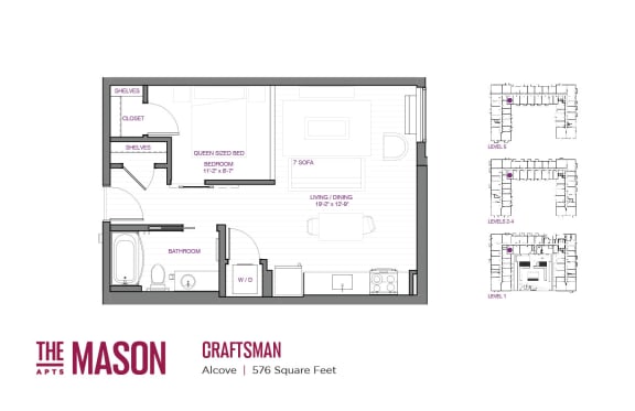 Floor Plan  Craftsman Floor Plan at The Mason, St. Paul, MN, 55114