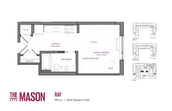 Ray Floor Plan at The Mason, St. Paul