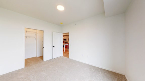 Beige Carpet In Bedroom at The Mason, St. Paul, MN, 55114