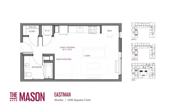Eastman Floor Plan at The Mason, St. Paul, MN