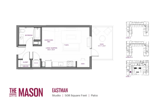 Eastman Floor Plan at The Mason, St. Paul, 55114