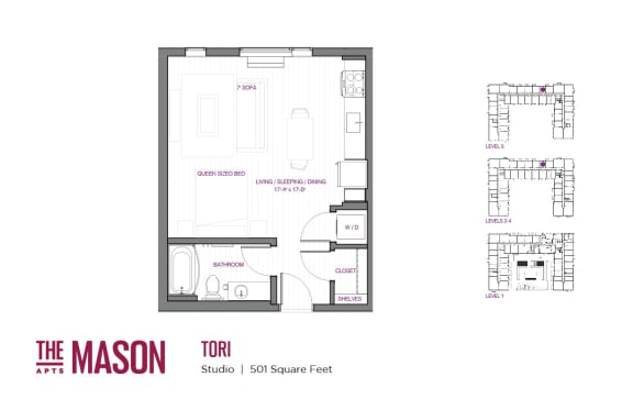 Tori Floor Plan at The Mason, Minnesota