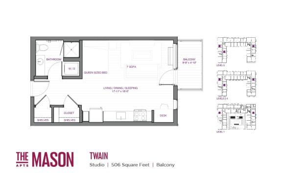 Twain Floor Plan at The Mason, St. Paul, MN, 55114