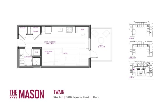 Floor Plan  Twain Floor Plan at The Mason, Minnesota, 55114