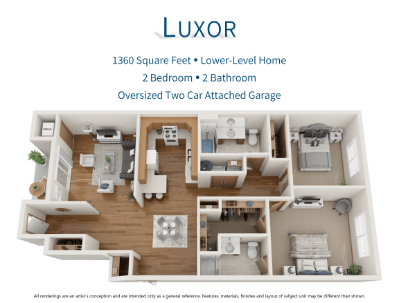 Luxor 3D Floor Plan