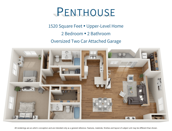 Floor Plan  Penthouse 3D Floor Plan