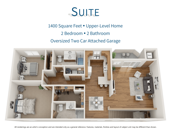 Suite 3D Floor Plan