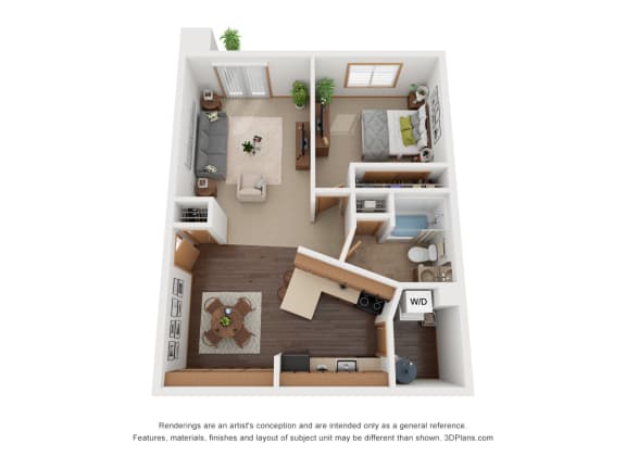  Floor Plan One Bedroom