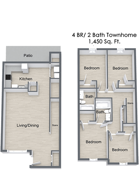 4 Bedroom Floor Plan
