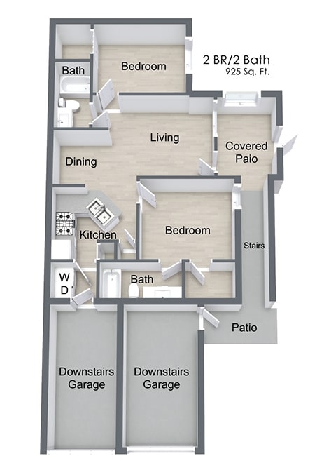 Quail Chase_2 Bedroom Floor Plan