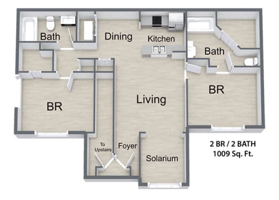 Sawyer Estates_2 Bedroom Floor Plan